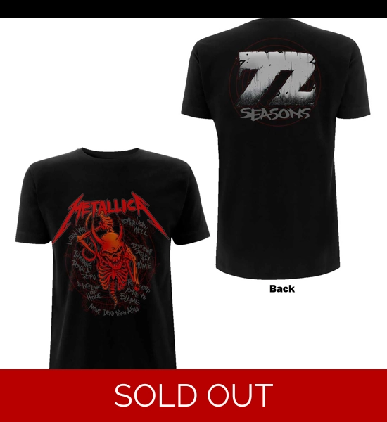 Metallica - Skull Screaming Red 72 Seasons T-Shirt
